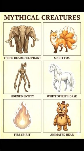 Scariest Mythical Creatures Ever – Spirit Fox, Horned Entity & Ghost Horse 👻