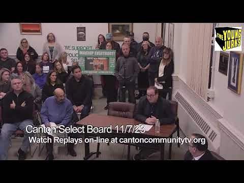 Canton Select Board Meeting, 11/7/2023