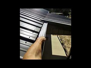 Installing 6” Gutters and Shurflo Gutter Screens on a Metal Building