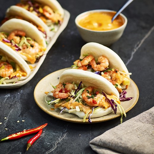 821 reactions · 112 shares | Are you looking for flavour without compromising on time? Our Cook With M&S range is here to help with more than 100 time-saving ingredients! Try these deliciously moreish prawn bao buns by Chris Baber, using our Cook With M&S Sriracha Mayo for a fiery combination of rich mayo and spicy sriracha. Find more recipes here > po.st/CookWithMandSRecipe | Marks and Spencer | Facebook
