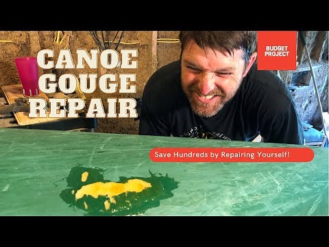 How to Repair a Gouge or Gash in a Royalex Canoe using G Flex 650 Epoxy System by West System - DIY