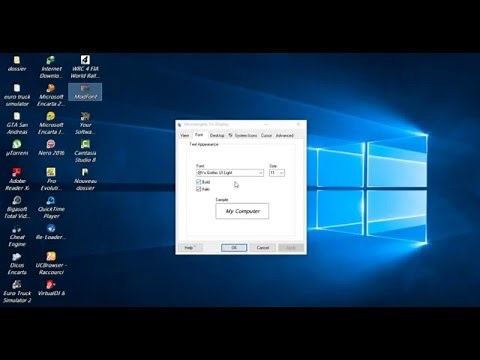 changer :police par defaut de windows 10