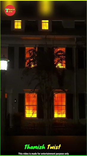 This House Looks Like It’s on Fire… But It’s Halloween! 🎃🔥🤯 #shorts