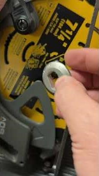 DeWalt circular saw blade install
