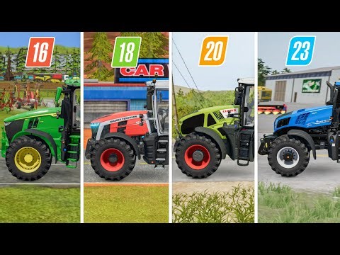 Fs16 vs Fs18 vs Fs20 vs Fs23 | Vehicle Comparison | Timelapse |