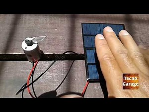 Panel solar didactico 1,5 W prueba de arranque Motor
