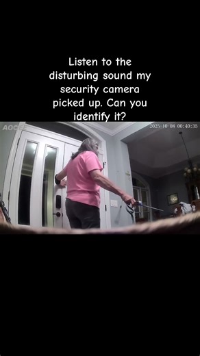 Security camera picks up disturbing sound #eerie #caughtoncameravideos