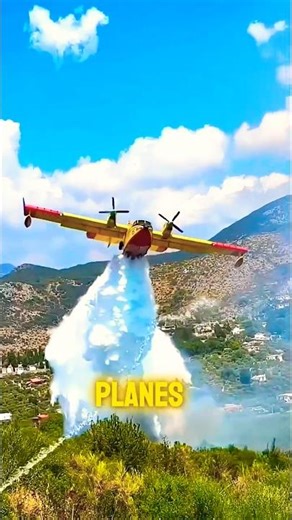 This Plane Refills Water WITHOUT Landing! 🔥✈️ Firefighting Aircraft