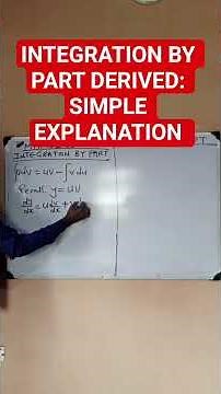 Integration by Parts Formula Derivation in 60 Seconds! | Learn Calculus Fast #Shorts