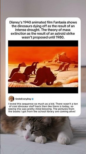 in fantasia, the dinosaurs ended because of drought