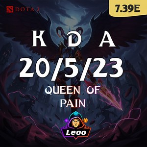 27K views · 125 reactions |  Patch: 7.39e 隣 Hero: Queen of Pain  KDA: 20 Kills / 5 Deaths / 23 Assists #dota2 #dota2highlights #dota2clips #dota #dotaleoo | Leoo | Facebook