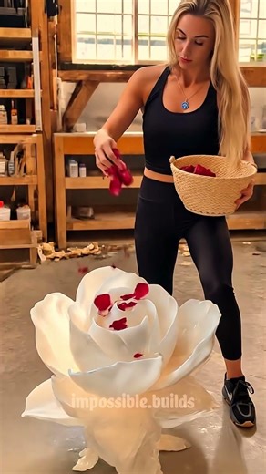 Satisfying Rose Resin Pour with Real Petals #epoxyresin #diy #satisfying