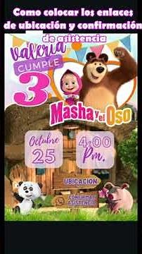 Cómo colocar enlace de ubicación y confirmación de asistencia en invitación interactiva con Canva.