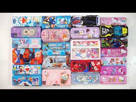 cute unicorn stationery Girls collection 📚 geometry,doreamon,hello kitty,pencil box,Sharpener,Eraser