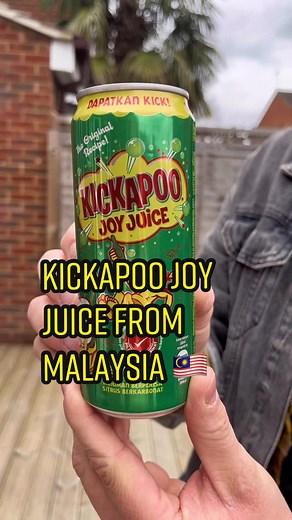 Kickapoo Joy Juice from Malaysia 🇲🇾 #kickapoo #joyjuice #malaysia #soda #yellow #drinkreview #citrus #fyp