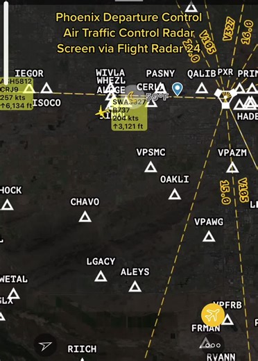 Phoenix Departure Control Live ATC Communication