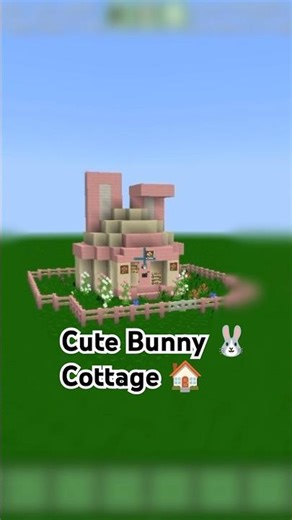 Cute Bunny 🐇 Cottage 🏠 in Minecraft 🌸#minecraft #zuri gaming #subscribe