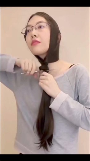 Long hair Cutting ✂️ tutorial for girls 👌✨#viralshort #trendingshorts #youtubeshorts