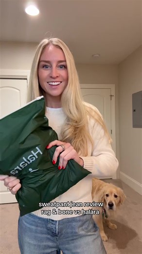 @Halara these are such a slay!!! #sweatpantjeans #ootd | jean sweatpants