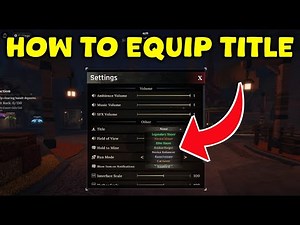 How to Equip Titles in The Forge | Quick Title Tutorial