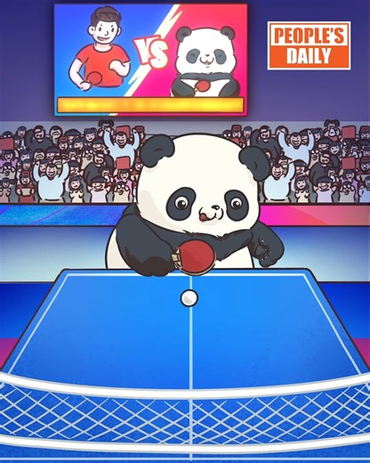 🐼🏓 Trying Asian Games sports with the lovable panda Pan: Table Tennis Table tennis, also known as ping-pong due to the sound the ball makes when it hits the paddle and then the table, is a sport that can be played by two or four players like tennis. It was first incorporated into the Olympic Games in 1988 and the Asian Games in 1958. #19thAsianGames #AsianGames #HangzhouAsianGames #Hangzhou #HangzhouAsiad | WE ARE CHINA