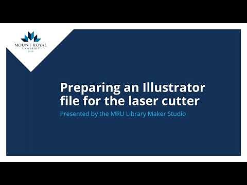 How to set up an Adobe Illustrator file for the laser cutter