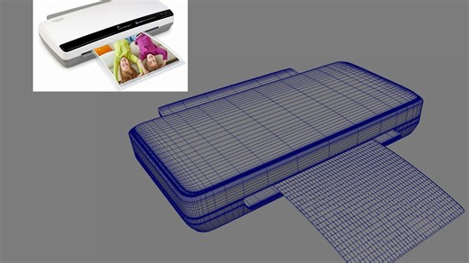 【Maya建模】从拉box开始制作打印机模型，maya新手建模教程！！！