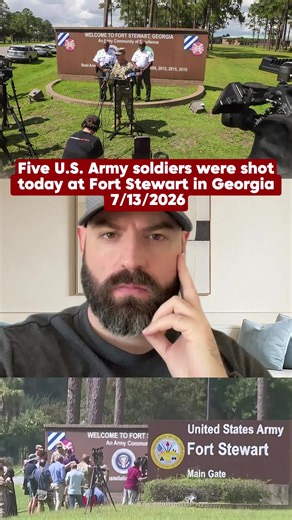 Five U.S. Army soldiers were shot today at Fort Stewart in Georgia, one of the largest military bases in the country. The gunman was caught, but details are still emerging. Why isn’t this headline news? What’s going on inside our own military bases? Drop your thoughts below. #FortStewart #MilitaryNews #BreakingNews #USArmy #WhatHappened