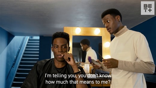 Bobby came in for a cut and came out looking like Gumby. 😂 The New Edition Story gives you music history, brotherhood, and chaos—in the best way. Relive the rise, the fall, and the comeback of one of R&B’s most iconic groups. #TheNewEditionStory streaming now in the Biopics & Documentaries Collection, on BET . #BETPlus | BET Plus