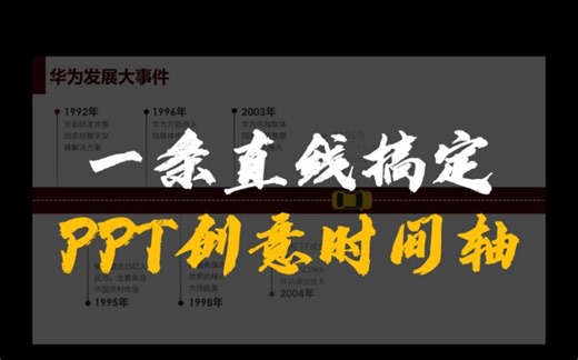 PPT创意时间轴从来都不是难题