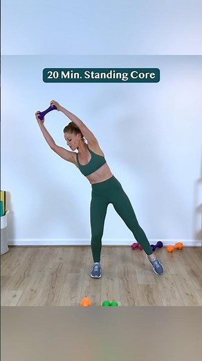 ✨ New YouTube 💚 Standing Weighted Core #standingcore #standingabs #coreworkout