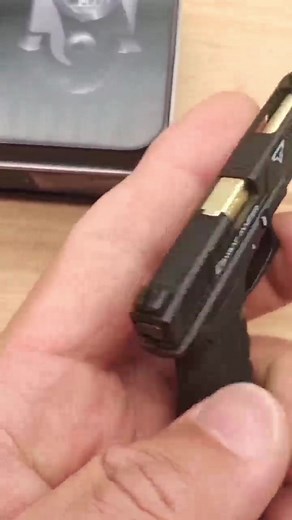 Mini Glock Toy Gun Keychain Collection - Handmade Metal Pistol