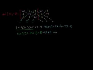 Valores propios de una matriz de 3x3