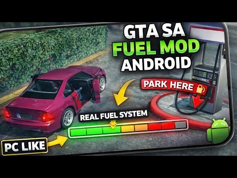 GTA SA Fuel ⛽ Mod Android | PC Like Fuel System 🔥 CLEO Mod #cleogtasa