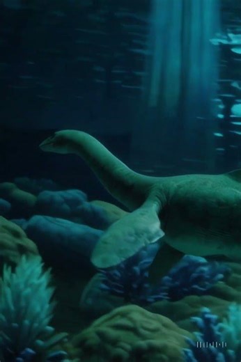 A Plesiosaurus Swims Through Coral Reefs｜#Plesiosaurus