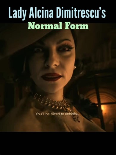 Lady Dimitrescu Unleashed: From Elegance to Monster!#ResidentEvilVillage #LadyDimitrescu