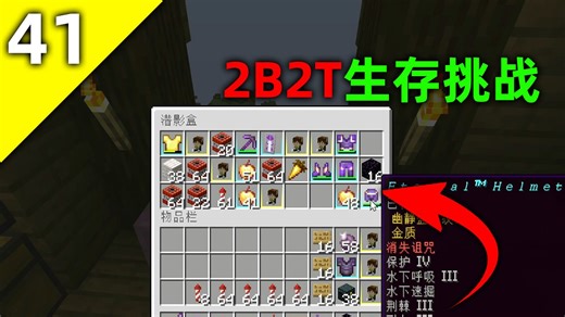 我的世界2B2T服务器：第41天！从0开始的生存挑战！太难了