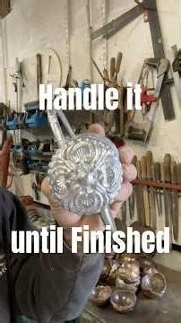 Handle it until Finished #metalcasting `#metalworking #foundry #aluminumcasting #Ceramic shell