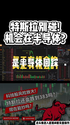 美股盘前 |英伟达周五暴涨后 周一还能买吗 半导体延续性如何 特斯拉别追#美股 #英伟达 #NVDA #半导体 #AI芯片 #特斯拉 #TSLA #英特尔 #INTC #美股交易 #美股分析