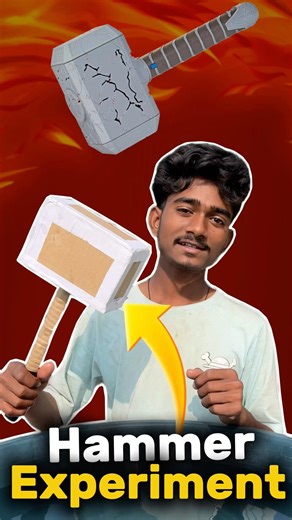 Tissue paper and hammer experiment || #experiements #viralshorts