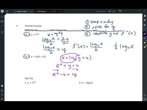 Algebra II Notes 4.11A Evaluating Logarithmic Expressions