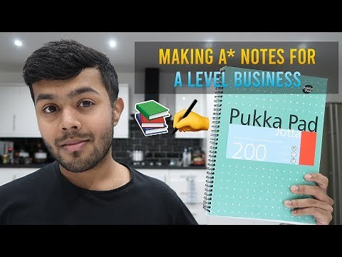 AQA A Level Business Revision Advice - How To Make A* A Level Business Notes 📚