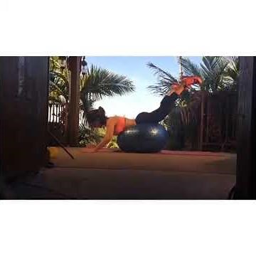 Denise Milani Swiss Ball Exercises