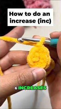 How to make an increase (inc) to crochet plushies BIGGER #beginnercrochet #crochettutorial