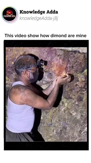 Knowledge Adda on Instagram: "The process of mining diamonds involves meticulous planning and labor. Miners start by pinpointing diamond-rich areas through geological surveys, satellite data, and test drilling. After identifying a suitable site, large-scale excavation commences, often through open-pit mining where massive machines strip away layers of soil and rock to access kimberlite. The extracted material is then transported to processing plants where it's crushed and sorted using advanced t