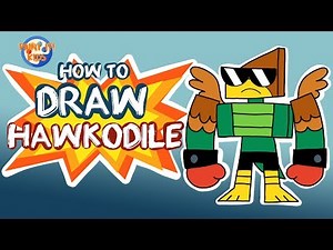 Drawing for kids - How to Draw Hawkodile - Unikitty! - Art for kids