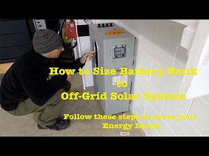 How to Size Battery Bank for Off-Grid Solar System 12V, 24V, 48V