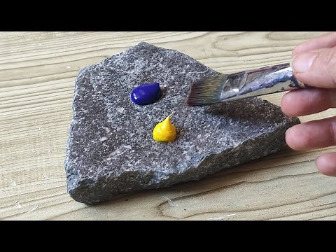 Easy and Beautiful Stone Painting / How to Paint Love Story ❤️ on Stone / Acrylic Painting on Rock