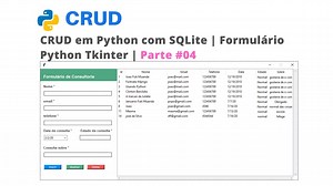 CRUD em Python com SQLite Formulário Python Tkinter parte 04