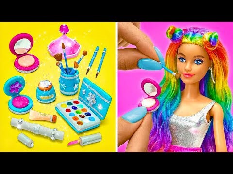 Make a Mini Makeup Set for Dolls 🎀 FUN MINI CRAFTS FOR KIDS | Tiny Crafts You HAVE To Try!